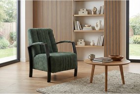 Nowoczesny fotel Looft w kolorze zielonym-ponadczasowy styl