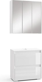 Zestaw mebli łazienkowych biały 60x30x62 majest