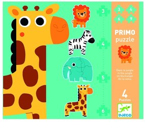Zestaw 4 dziecięcych puzzlí Djeco Mini Jungle