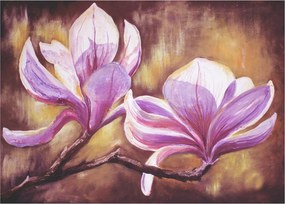 Obraz na szkle - Kwiaty magnolii (70x50 cm)