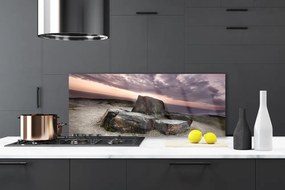 Szkło do Kuchni na Ścianę Monumentalna Formacja Skalna