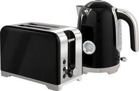 HOMCOM Zestaw czajnik i toster z termometrem, 1,7 l, czajnik 2200 W, toster 2-szczelinowy z 7 stopniami opiekania | Aosom PL