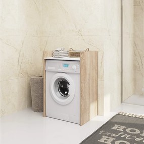 Obudowa na pralkę AKORD FIN Dąb Sonoma, Biały 64 cm 1 półka 64x50x98 cm