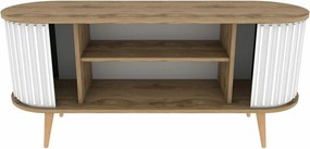 Stolik pod telewizor Stor Oak and White I