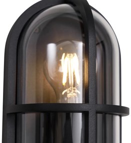 Zewnetrzna Zewnętrzna lampa ścienna czarna owalna IP65 - TargetPrzemysłowy Oswietlenie zewnetrzne