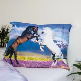 Bawełniana pościel dziecięca jednoosobowa 140x200 cm Horse "Meadow" – Jerry Fabrics