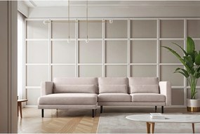 Narożnik w kształcie L Dani L, tkanina Verita, Beżowy, Lewy