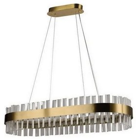 LED Ściemnialny kryształowy żyrandol na lince LED/45W/230V + pilot zdalnego sterowania
