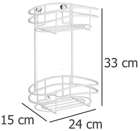 Półka łazienkowa CLASSIC PLUS pod prysznic - 2 poziomy, WENKO