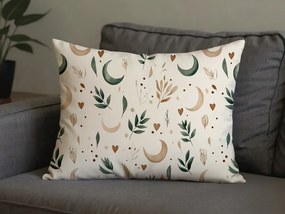 Poszewka na poduszkę z mikrofibry BOHO MOON 70x90 cm, kremowy