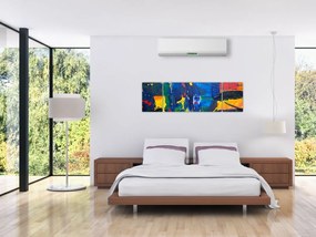 Obraz - Abstrakcja (170x50 cm)