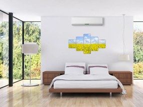 Obraz żółtego pola (125x70 cm)