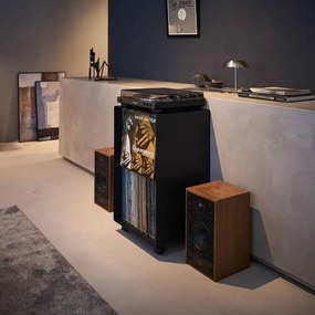 Czarny metalowy regał na kółkach 40x73x38 cm Tower – YAMAZAKI