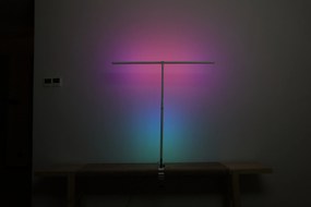 Lampa LED na biurko NOX z efektami RGBW, zacisk, pilot zdalnego sterowania