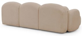 Jasnobrązowy narożnik z materiału bouclé (w kształcie litery U) Orbit – Ropez