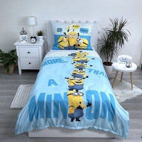 Dziecięca pościel jednoosobowa z mirowłókna 140x200 cm Minions 2 – Jerry Fabrics