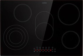 Klarstein Virtuosa Roast 75cm Płyta szklano-ceramiczna 5 Strefy gotowania Czarny
