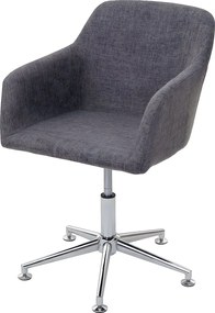 Krzesło do jadalni MCW-A74,  tekstylny, szary