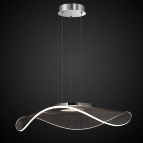 Akrylowa lampa wisząca z transparentnym kloszem Velo No.1