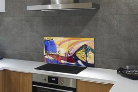 Panel nad Blat Kuchenny Obraz z Trójką - Wassily Kandinsky
