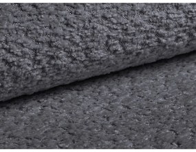 Ciemnoszara rozkładana sofa z materiału bouclé 206 cm Kemi – Cosmopolitan Design