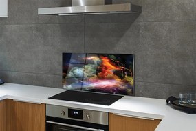 Panel szklany do Kuchni Futurystyczna Wizja Przestrzeni