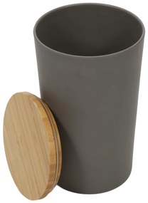 Pojemnik do łazienki z pokrywką z bambusa, Ø 11,5 cm, KESPER