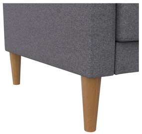 Szara rozkładana sofa 82 cm Lilly – Støraa