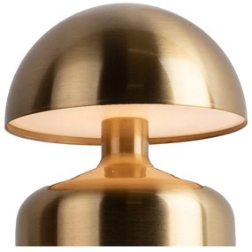 Złota lampa stołowa LED (wys. 15 cm) Impetu – Leitmotiv