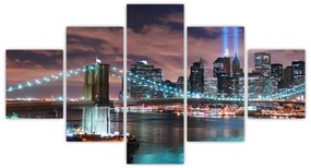 Obraz - Nowy Jork, Manhattan (125x70 cm)