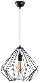 Czarna lampa wisząca z metalowym kloszem ø 37 cm Diamond – Opviq lights