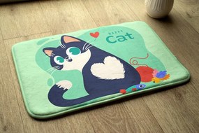 Dywanik antypoślizgowy do łazienki Dywanik antypoślizgowy do łazienki Kotek Zwierzęta