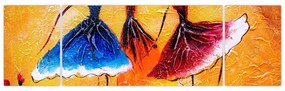 Obraz - Obraz olejny, baletki (170x50 cm)