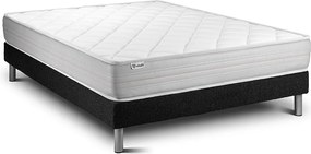 lózka z materacem VITALMEMO 150 x 200 cm Rama lózka Czarny