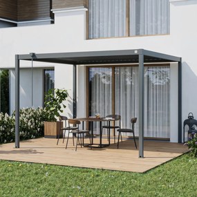 PRIMEYARD 3x3,5m Pergola Deluxe, lamelowa, antracyt - (GFPV01109)