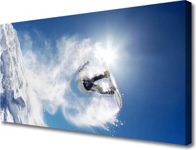 Fotoobraz na płótnie Zimowe Szaleństwo na Stoku