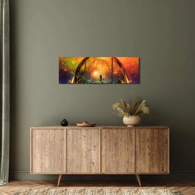 Obraz - Wróżbiarstwo (z zegarem) (90x30 cm)