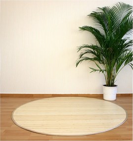 Dywan 150 cm jasny naturalny bambus