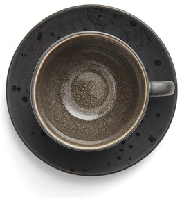 Czarne kamionkowe filiżanki zestaw 4 szt. 240 ml Black/Mix – Bitz