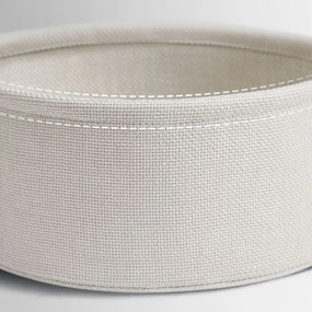 Vasagle Okrągły stolik z koszem COLETTE, 45x50cm, szara/biała