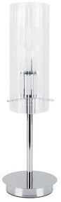 ITALUX MTM1957-1 - Lampa stołowa MAX 1xE27/60W/230V chrom/przezroczysta