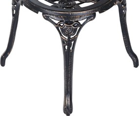 Outsunny Zestaw Mebli Ogrodowych 3częściowy Stół z Krzesłami Komplet Balkonowy Brązowy Elegancki Design | Aosom PL