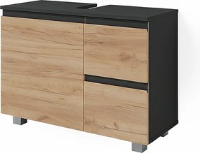 Szafka na wannę sonoma 80x33x60.8 j-shape