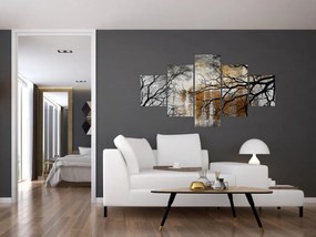 Obraz - Sylwetki drzew (125x70 cm)