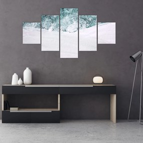 Obraz - Turkusowa abstrakcja (125x70 cm)