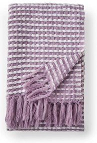 Lawendowy koc 125x150 cm Stab Stitch – Catherine Lansfield