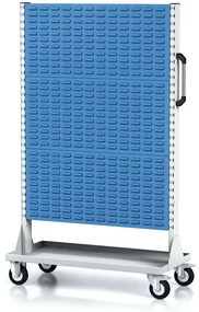 Alfa 3 Stojak na kółkach z panelem na narzędzia, wysoki, 6 paneli, 1015 x 500 x 1686 mm
