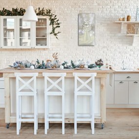 Zegar ścienny Świeta Szklany Aniołek Ozdoba