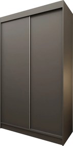 Szafa Przesuwna SOFIA 120 cm Szafa Dwudrzwiowa Szara