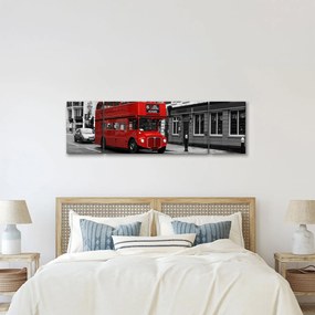 Obraz - Londyn z autobusem (170x50 cm)